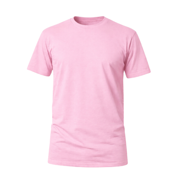 Camiseta Básica 100% algodão Fio 30.1 - Rosa