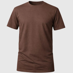 Camiseta Básica 100% algodão Fio 30.1 - Marrom