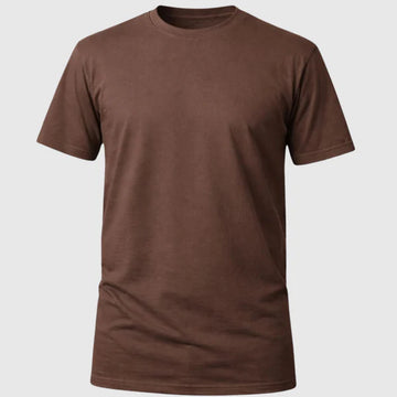 Camiseta Básica 100% algodão Fio 30.1 - Marrom