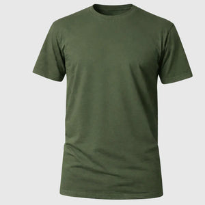 Camiseta Básica 100% algodão Fio 30.1 - Verde Militar