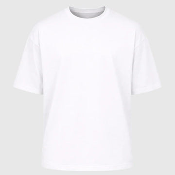 Camiseta Oversized Tecido Suedine - Branco