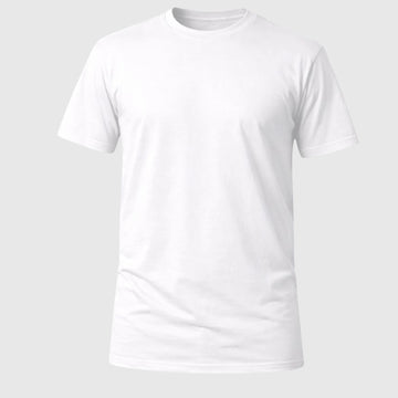 Camiseta Básica 100% algodão Fio 30.1 - Branco