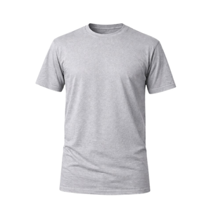 Camiseta Básica 100% algodão Fio 30.1 - Cinza