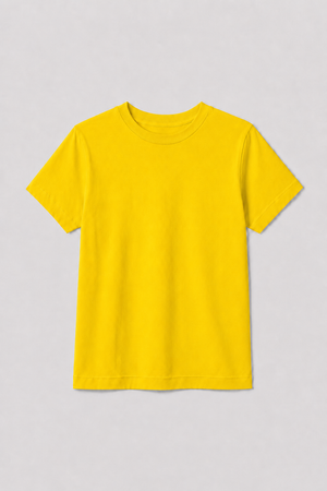 Camiseta Infantil 100% Algodão - Amarelo Bandeira