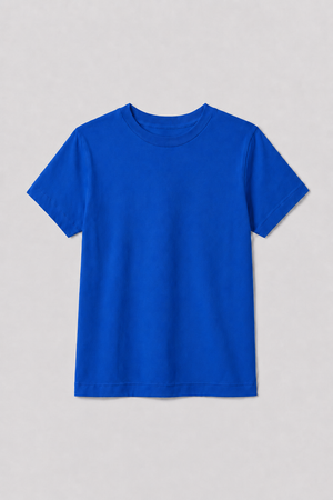Camiseta Infantil 100% Algodão - Azul Royal