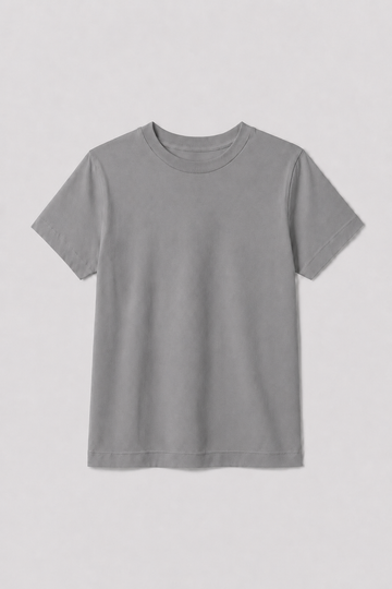 Camiseta Infantil 100% Algodão - Cinza
