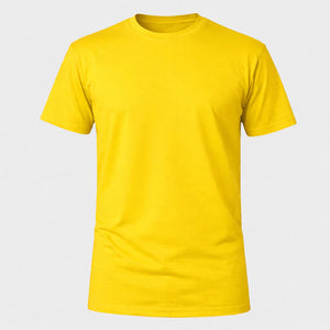Camiseta Básica 100% algodão Fio 30.1 - Amarelo