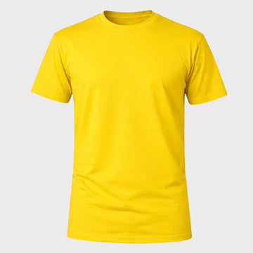 Camiseta Básica 100% algodão Fio 30.1 - Amarelo