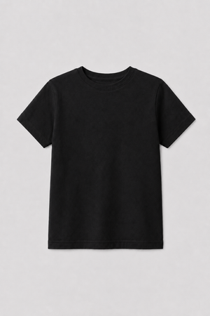 Camiseta Infantil 100% Algodão - Preto