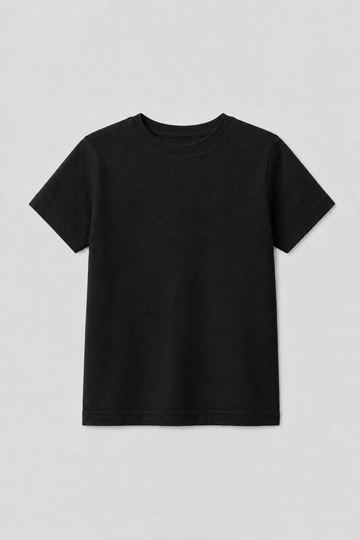 Camiseta Infantil 100% Algodão - Preto