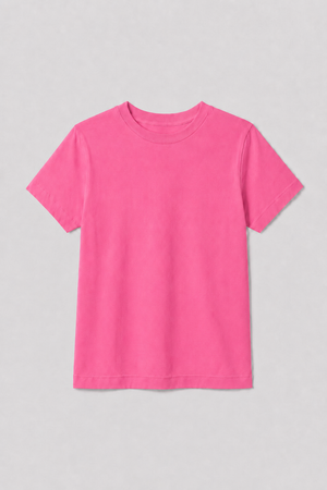 Camiseta Infantil 100% Algodão - Rosa Pink
