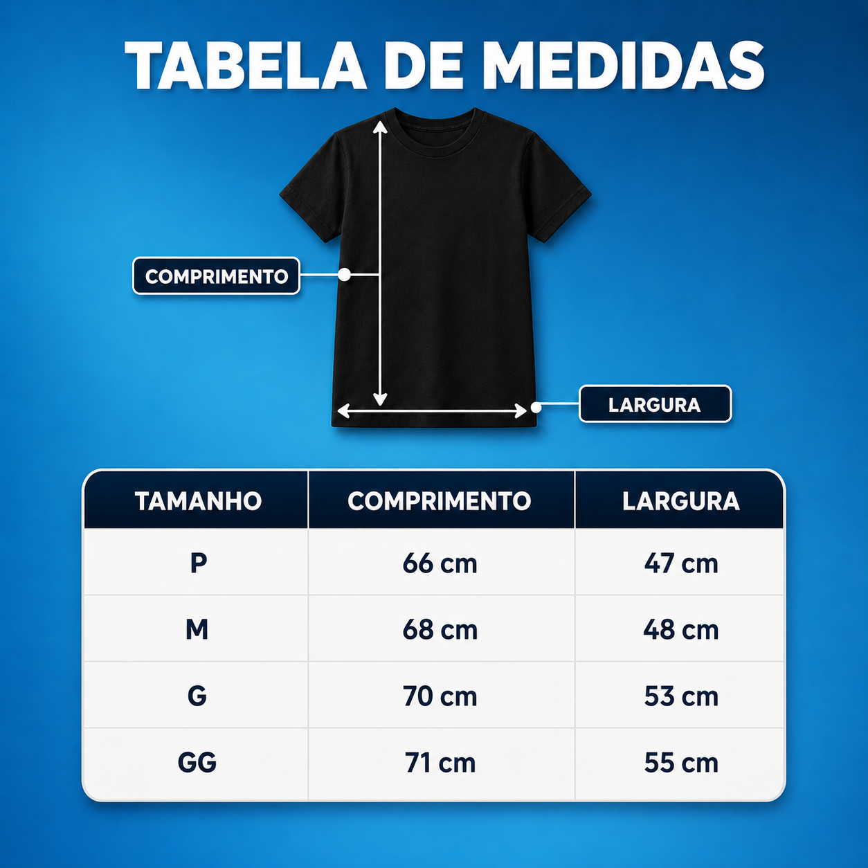 Tabela de Medidas
