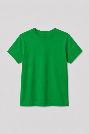 Camiseta Infantil 100% Algodão - Verde Bandeira