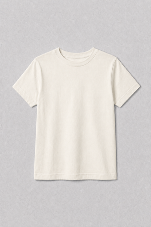 Camiseta Infantil 100% Algodão - Off White