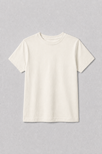 Camiseta Infantil 100% Algodão - Off White