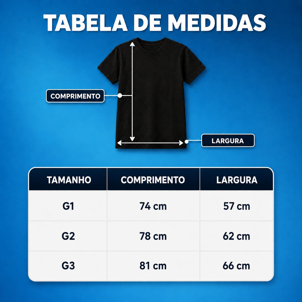 Tabela de Medidas